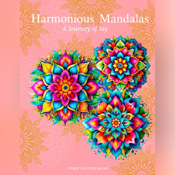 Harmonious Mandala: A Journey of Joy – Inspirational Coloring Book - Picture 2 of 6
